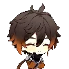 Стикер 34 🌸 Chibi Genshin - Геншин смайлы в чиби-стиле