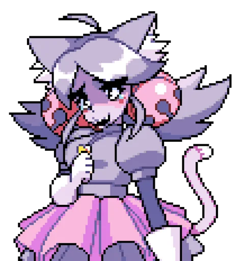 🥹 Стикер «Deltarune Ghost Cutie Mew Mew» для Telegram