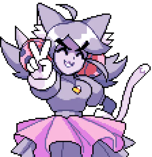 😁 Стикер «Deltarune Ghost Cutie Mew Mew» для Telegram