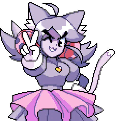✌️ Стикер «Deltarune Ghost Cutie Mew Mew» для Telegram