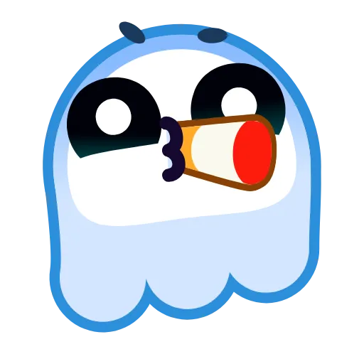 Стикер 40 Ghost Emoji