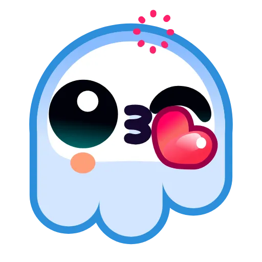 Стикер 10 Ghost Emoji