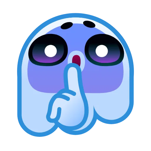 Стикер 21 Ghost Emoji
