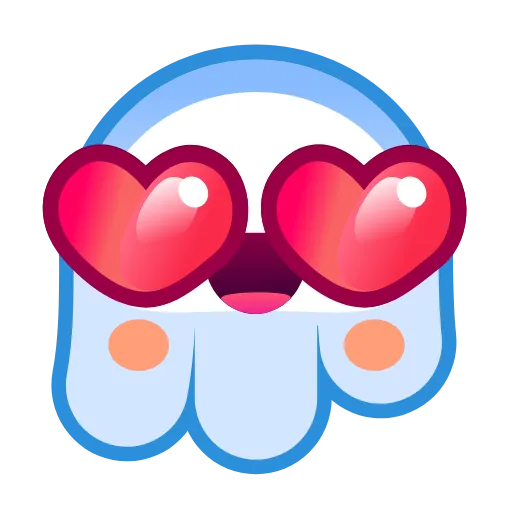 Стикер 8 Ghost Emoji