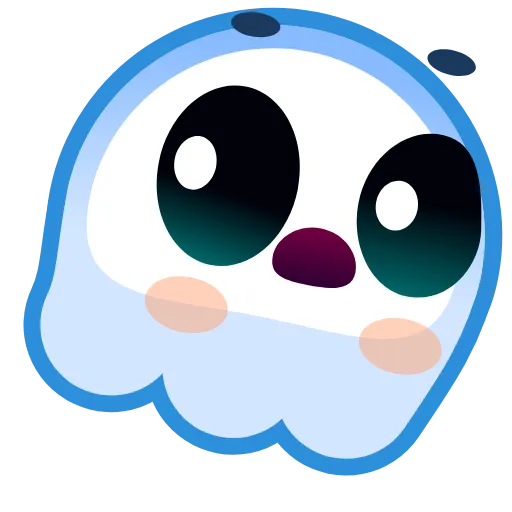 Стикер 18 Ghost Emoji