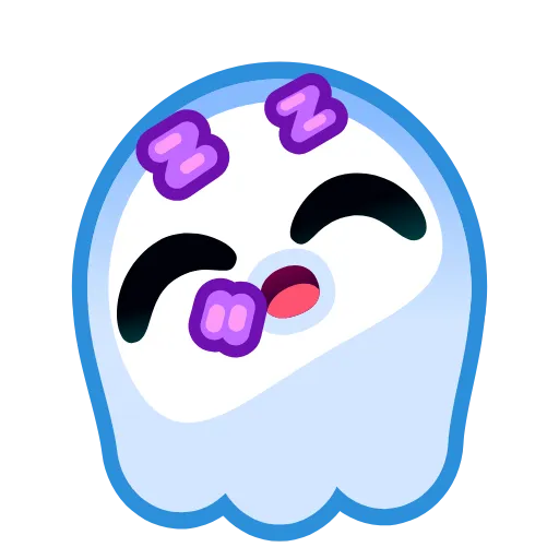 Стикер 28 Ghost Emoji