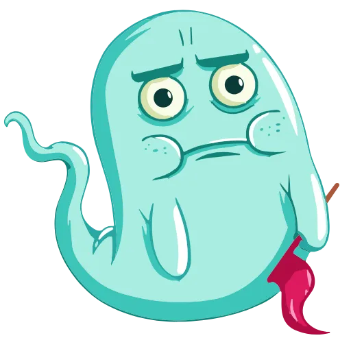😐 Эмодзи «Ghost» для Telegram