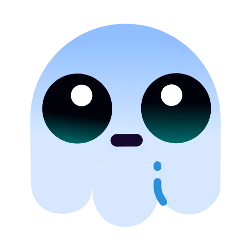 Стикер 24 Ghost Emoji