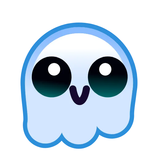 Стикер 6 Ghost Emoji