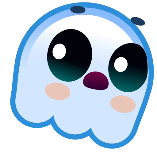 Стикер 18 Ghost Emoji