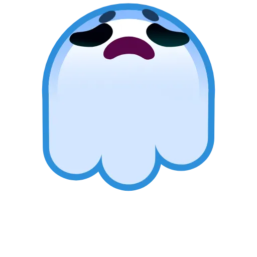 Стикер 16 Ghost Emoji