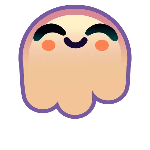 Стикер 33 Ghost Emoji
