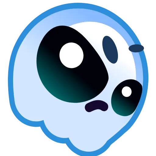 Стикер 11 Ghost Emoji