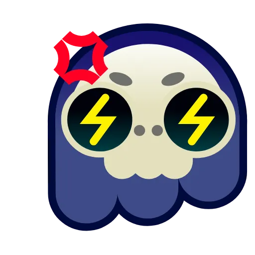 Стикер 32 Ghost Emoji