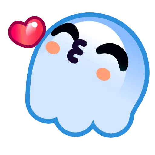 Стикер 10 Ghost Emoji