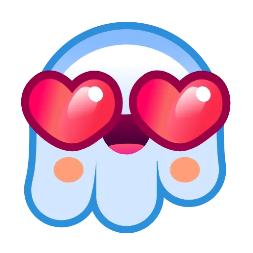 Стикер 8 Ghost Emoji