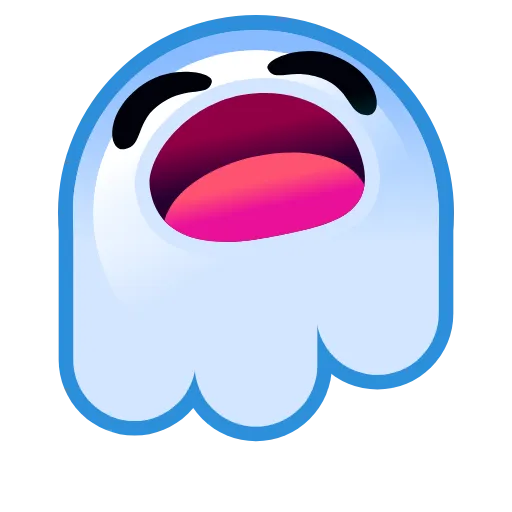 Стикер 28 Ghost Emoji