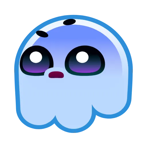 Стикер 21 Ghost Emoji