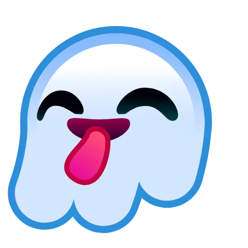 Стикер 12 Ghost Emoji