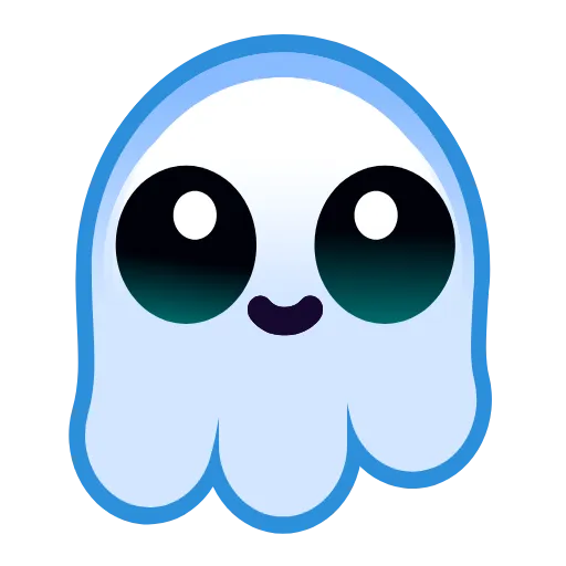 Стикер 39 Ghost Emoji