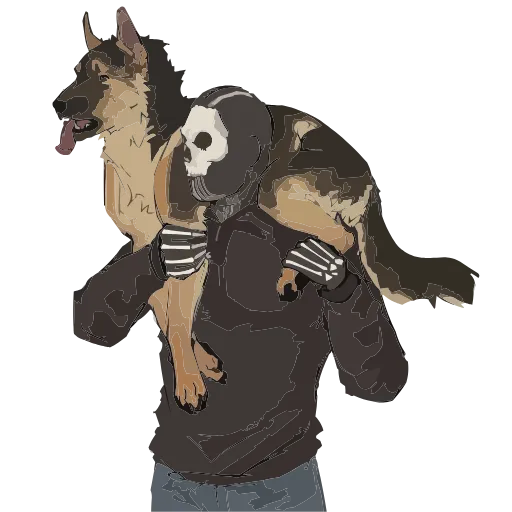 Стикер 45 Гоуст Call of Duty