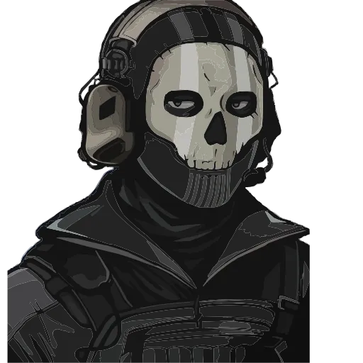 Стикер 49 Гоуст Call of Duty