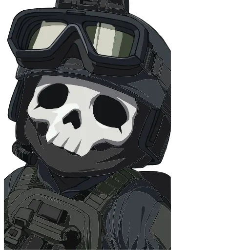 Стикер 60 Гоуст Call of Duty