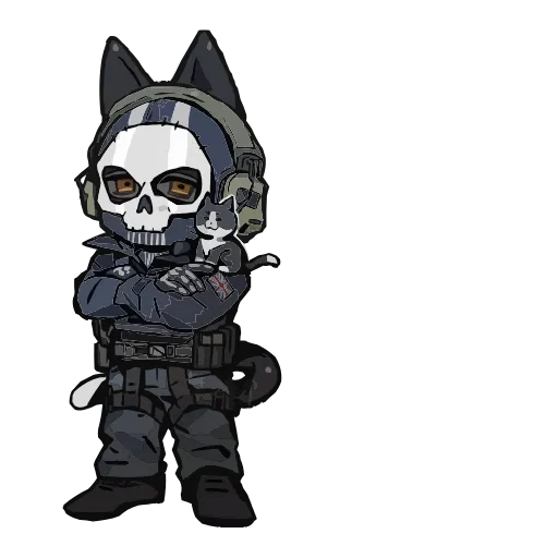 Стикер 59 Гоуст Call of Duty