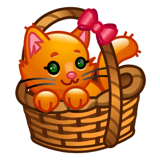 🐱 Стикер «Подарки на 8 марта» для Telegram