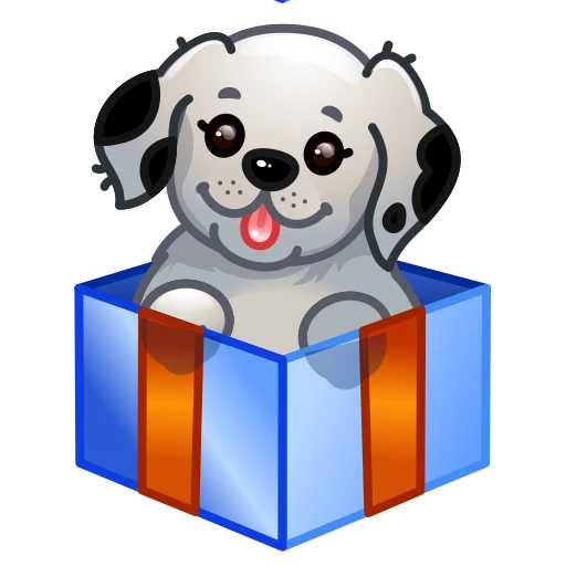 🐶 Стикер «Подарки на 8 марта» для Telegram