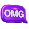 😱 Эмодзи «Зелено-фиолетовые буквы и эмодзи» для Telegram