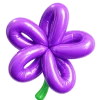 🌸 Эмодзи «Зелено-фиолетовые буквы и эмодзи» для Telegram