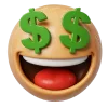 🤑 Эмодзи «Зелено-фиолетовые буквы и эмодзи» для Telegram