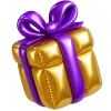 🎁 Эмодзи «Зелено-фиолетовые буквы и эмодзи» для Telegram