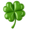 ☘️ Эмодзи «Зелено-фиолетовые буквы и эмодзи» для Telegram