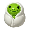 🐸 Эмодзи «Зелено-фиолетовые буквы и эмодзи» для Telegram