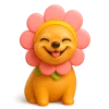 🐶 Эмодзи «Зелено-фиолетовые буквы и эмодзи» для Telegram