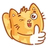 Стикер 9 Ginger Cat