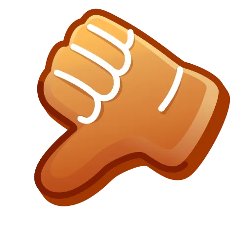 Стикер 19 Gingerbread Emoji