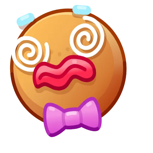 Стикер 15 Gingerbread Emoji