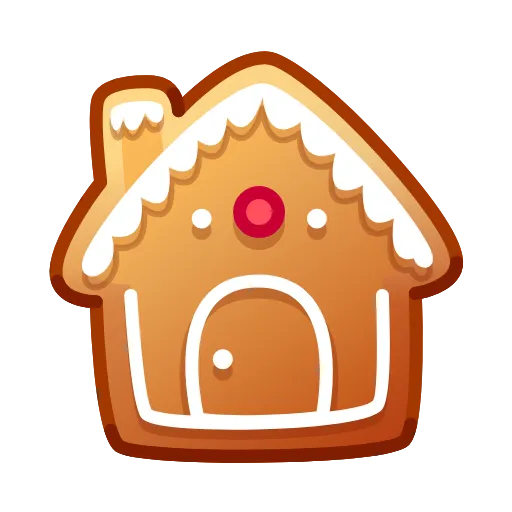 Стикер 34 Gingerbread Emoji