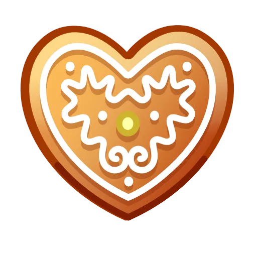 Стикер 37 Gingerbread Emoji