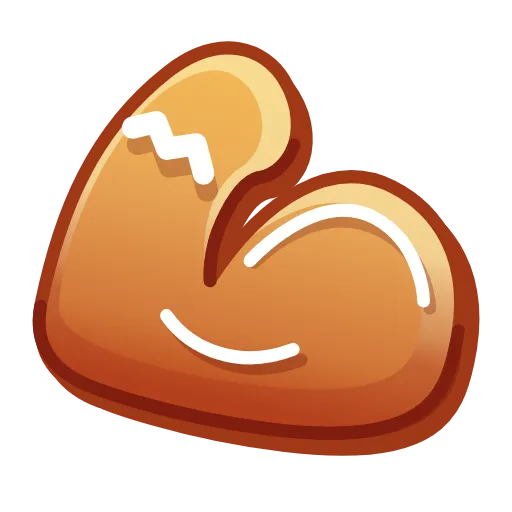 Стикер 22 Gingerbread Emoji