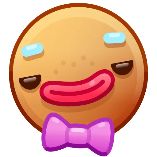 Стикер 9 Gingerbread Emoji