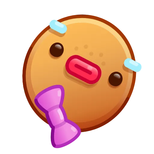 Стикер 14 Gingerbread Emoji