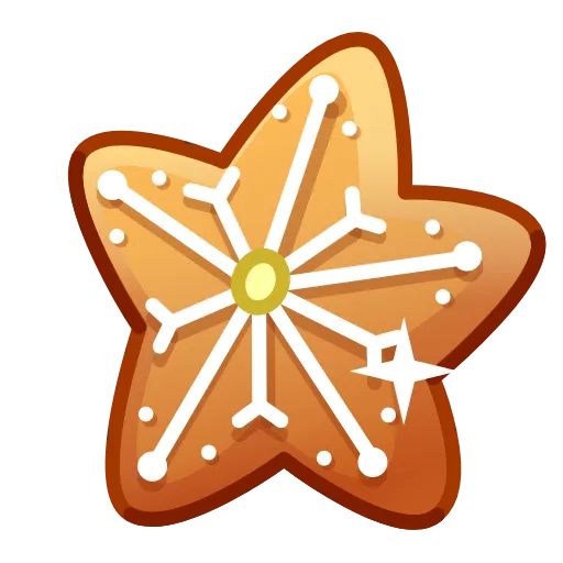 Стикер 29 Gingerbread Emoji