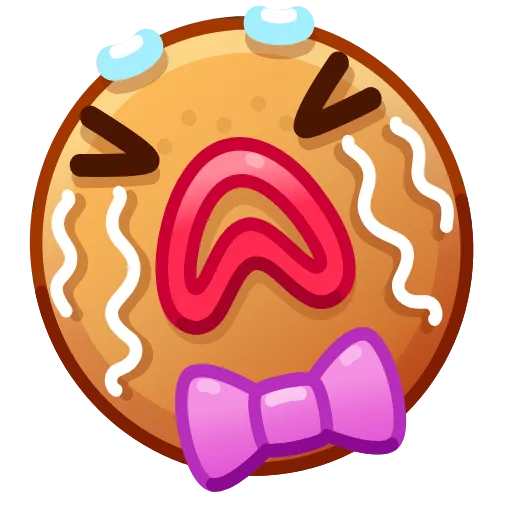 Стикер 10 Gingerbread Emoji