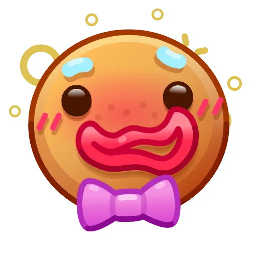 Стикер 8 Gingerbread Emoji