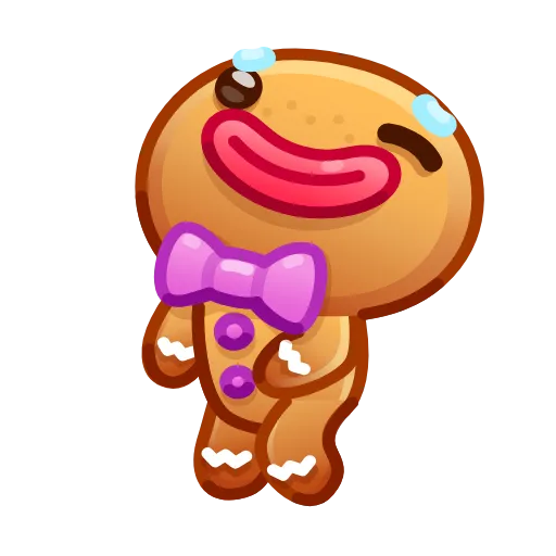 Стикер 27 Gingerbread Emoji