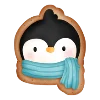 🧡 Эмодзи «Имбирный пряник - зимние буквы, иконки, таблички» для Telegram